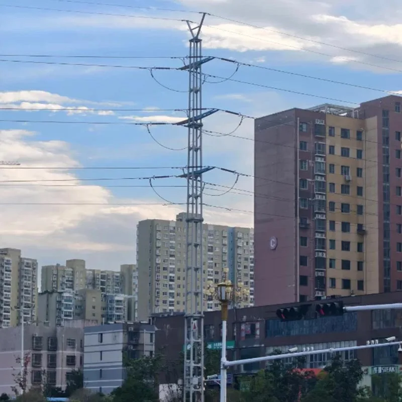 110kV transmissionslinje vinklet ståltårn