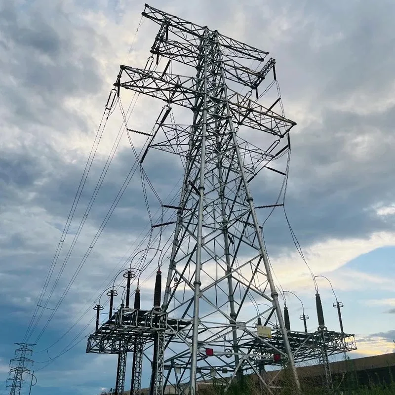 220kV transmissionslinje vinklet ståltårn